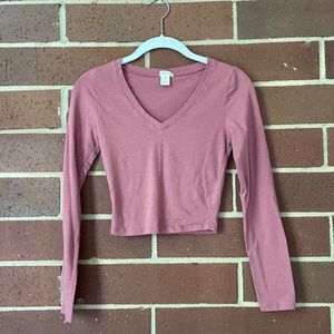 Crop long sleeved shirt
